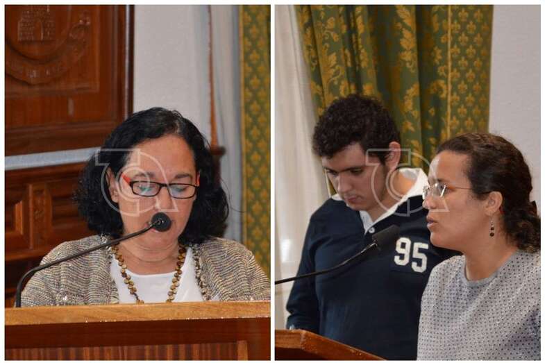 Lectura de los manifiestos contra la violencia machista y por el Día Internacional del Síndrome de Asperger (Foto TA)